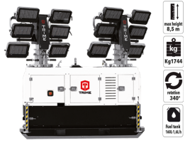 Передвижная мачта освещения TRIME X-Double 12х320 светодиодная