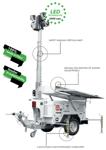 TRIME X-SOLAR осветительная мачта на солнечных батареях фото 2